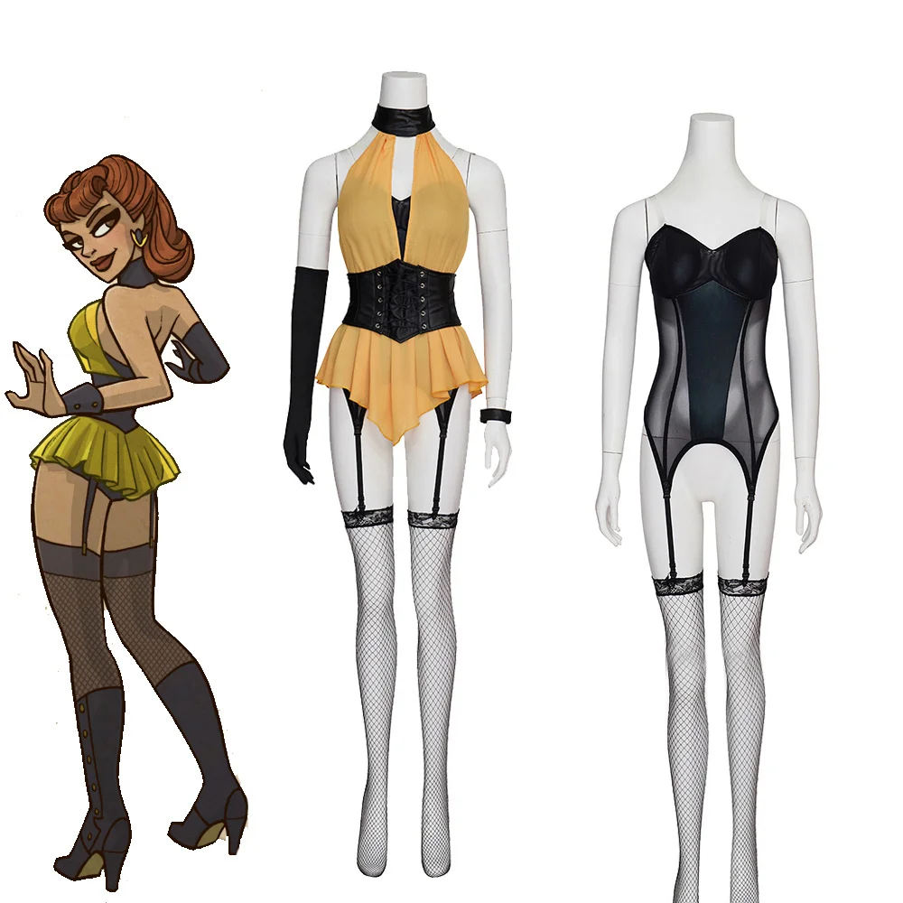 

Anime Role Costume Women Sexy Bodysuit with Mesh Stockings Halloween Carnival Party Superhero Cosplay Fancy Dress Suits