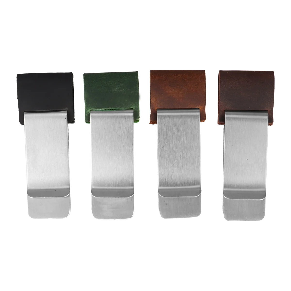 

Pen Holder Supplies Schooloffice Clip Metal Stationery Steel Traveler Stainlessleather Pu Notebook Creative