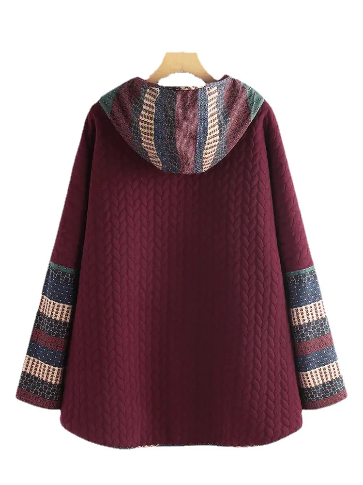 Oversized New Autumn Winter Women Jacket Cotton Jacket Sportswear Coats Harajuku Retro Hoodies Winter Clothes Women