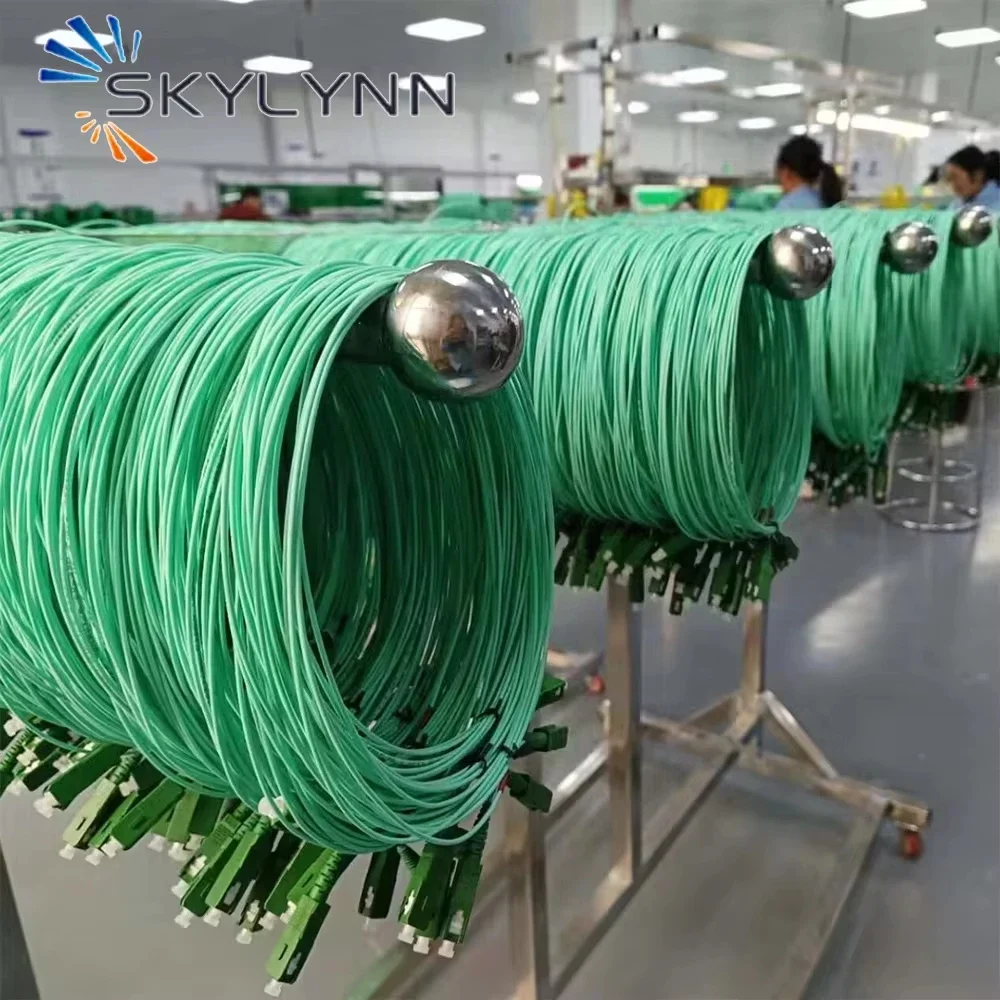 НОВЫЙ индивидуальный патч-кабель FTTH Jar 1800 мм 3 5 м Aqua G657A2 Fibra Optica Green Jumper SC Simplex SM SX SCAPC