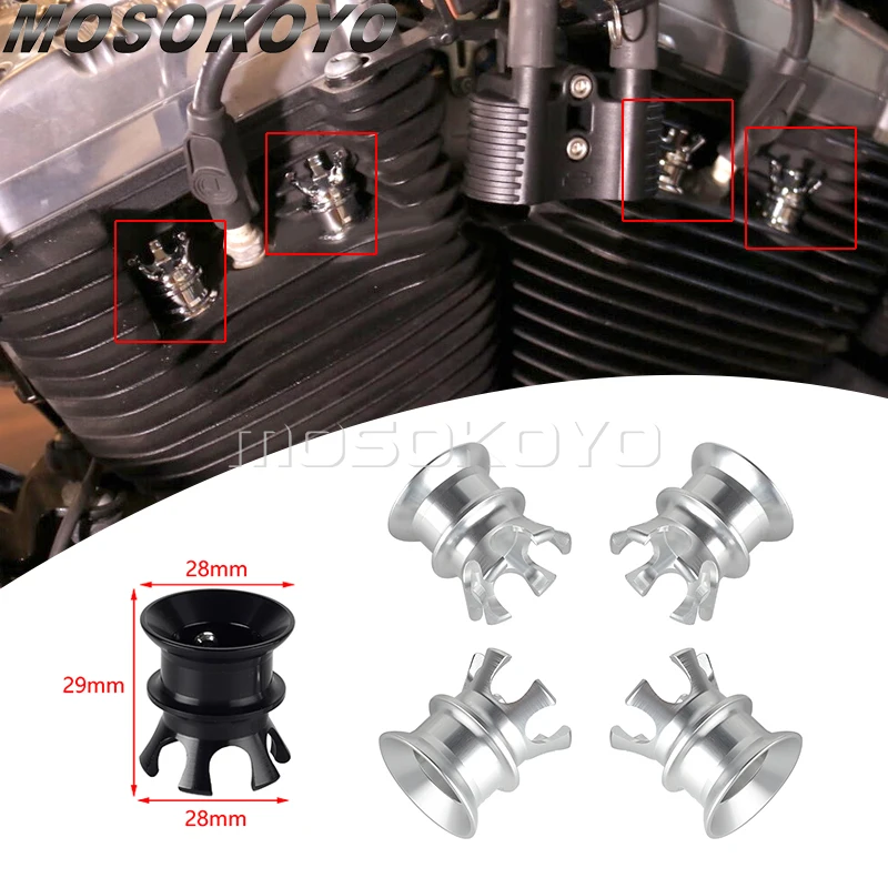 Крышка болта с головкой свечи зажигания для Harley Twin Cam Touring Sportster XL 883 1200 48 72 Softail Dyna