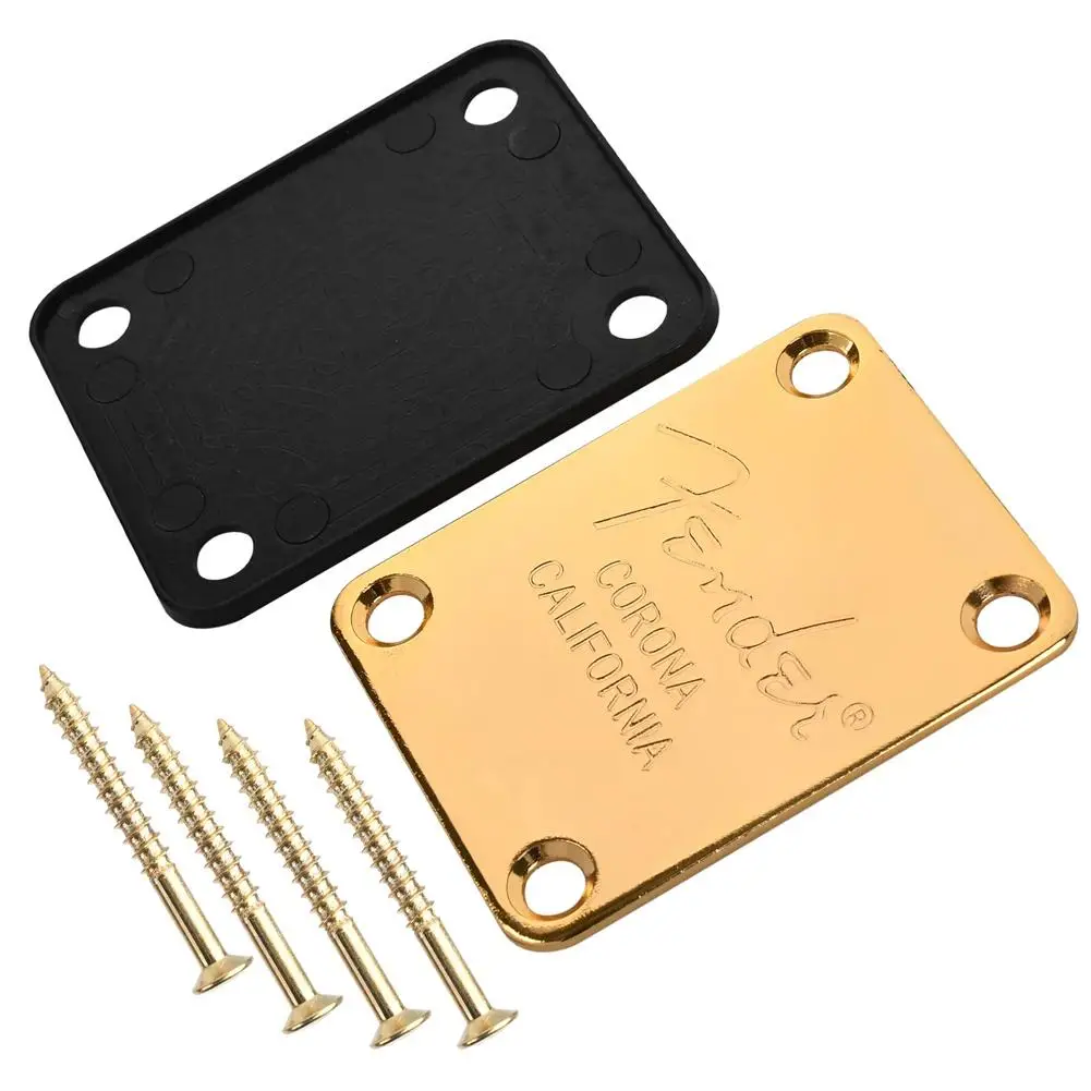 

Electric Guitar Neck Plate 4-hole Shank Reinforcement Plate Guitar Neck Joint Board Protective Baffle Dropship