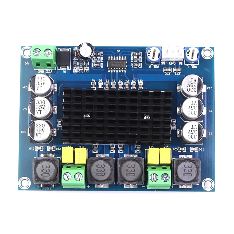 XH-M543 Плата цифрового усилителя мощности высокой TPA3116D2 Модуль аудиоусилителя