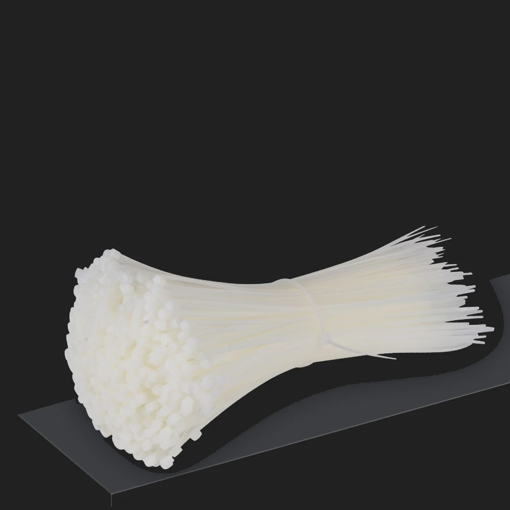 Самоблокирующийся пластиковый нейлоновый галстук черный застежка-молния