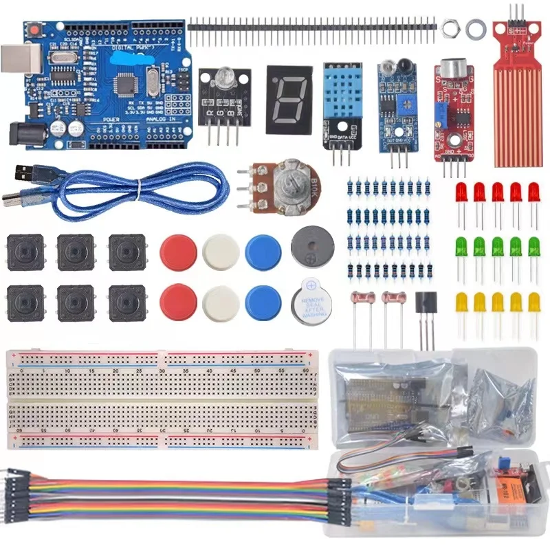 Базовый стартовый комплект для Arduino Uno R3 DIY-R3 плата/макетная плата в розничной коробке