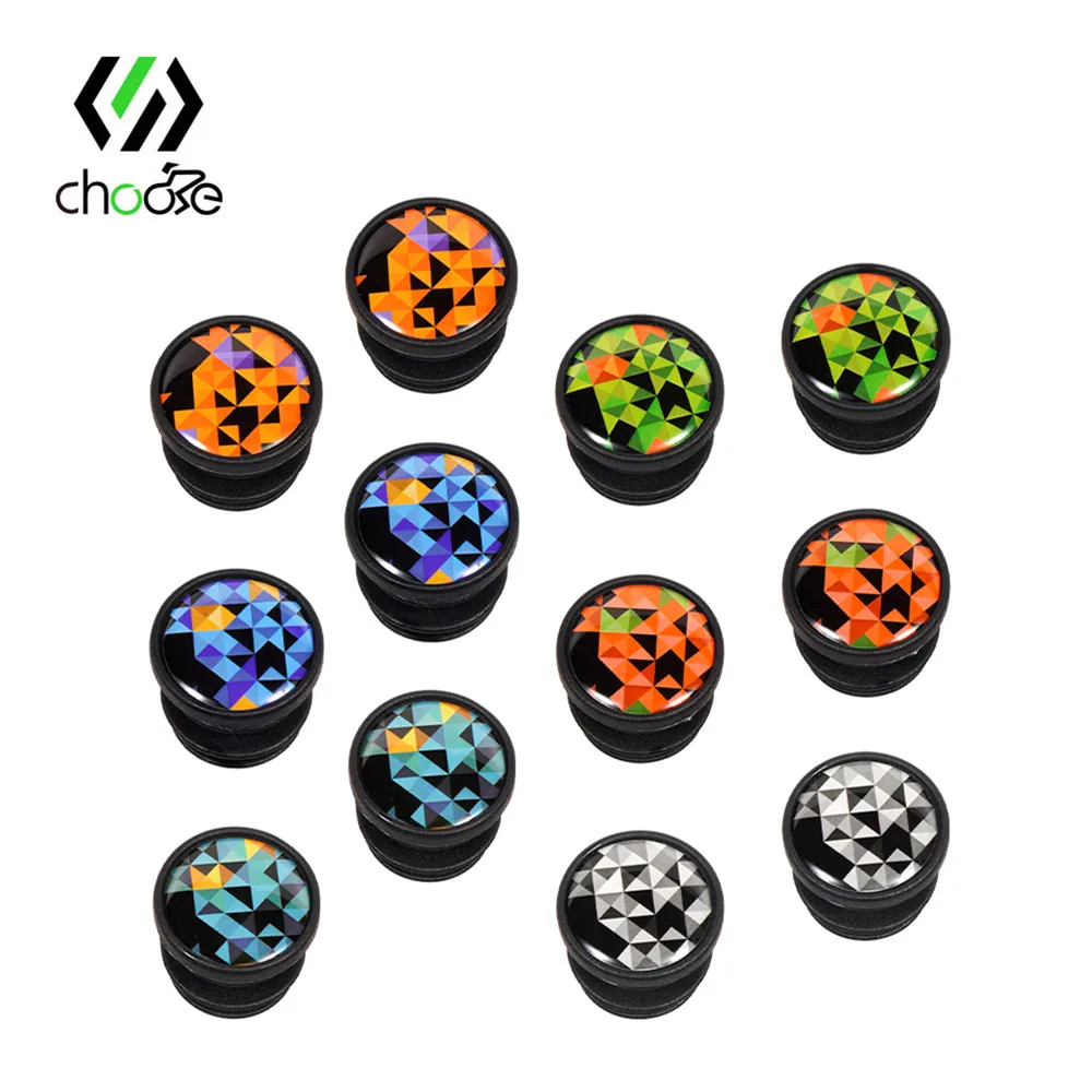 

CHOOEE Bicycle Handlebar Plugs Non-sSlip Mountain Bike Handlebar Cap PVC Road Bike Bar Plug Cycling Accessories