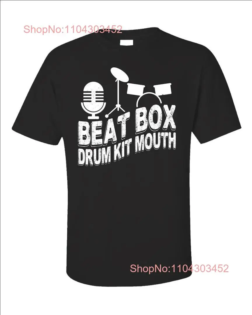Футболка Beatboxing Drum Kit Рот Забавный Beatbox Beatboxer Music Lover Уникальные длинные или