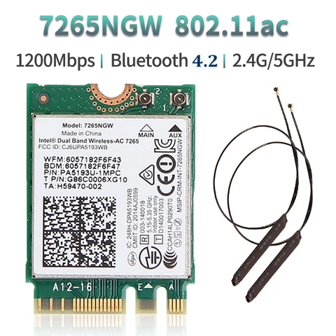 Беспроводной адаптер TelDaykemei AC7265 Bluetooth 4.2