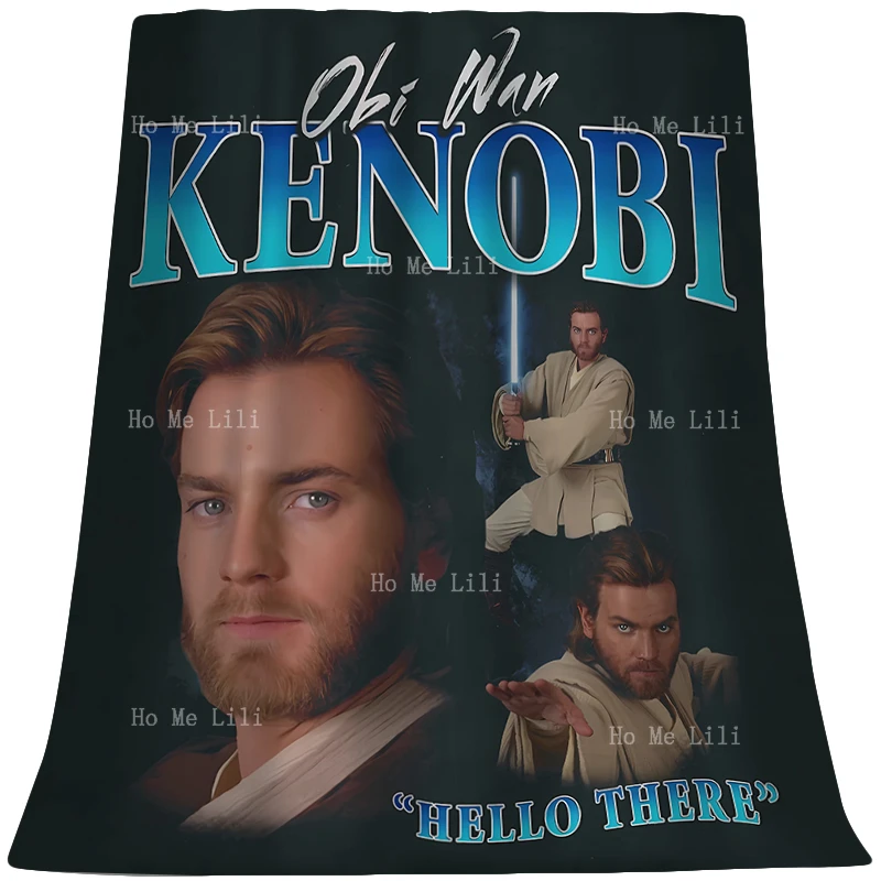 Мягкое и удобное фланелевое одеяло Оби-Ван Кеноби с персонажами фильма Лучший