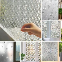 1roll 3d rainbow effect window glass film privacy anti uv self adhesive static cling stickers home kitchen bathroom decorative