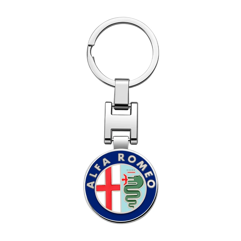

1 шт. брелок с логотипом автомобиля, металлический брелок для ключей, аксессуары для Alfa Romeo Giulia Stelvio Giulietta 156 159 147 Mito Tonale Brera GT