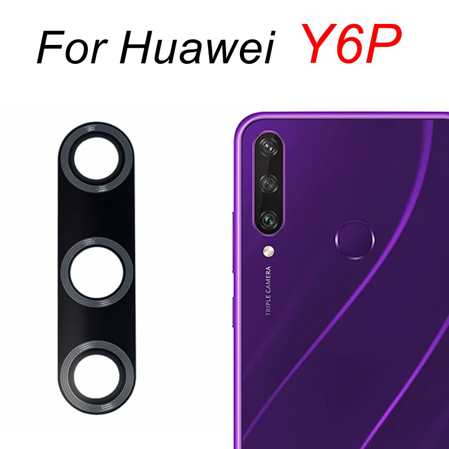 Стеклянный объектив задней камеры для Huawei Y5 Y6 Y7 Y8 Y9 Prime Pro Y5P Y6P Y6S Y7A Y7P Y8S Y8P Y9S Y9A Y60 2018