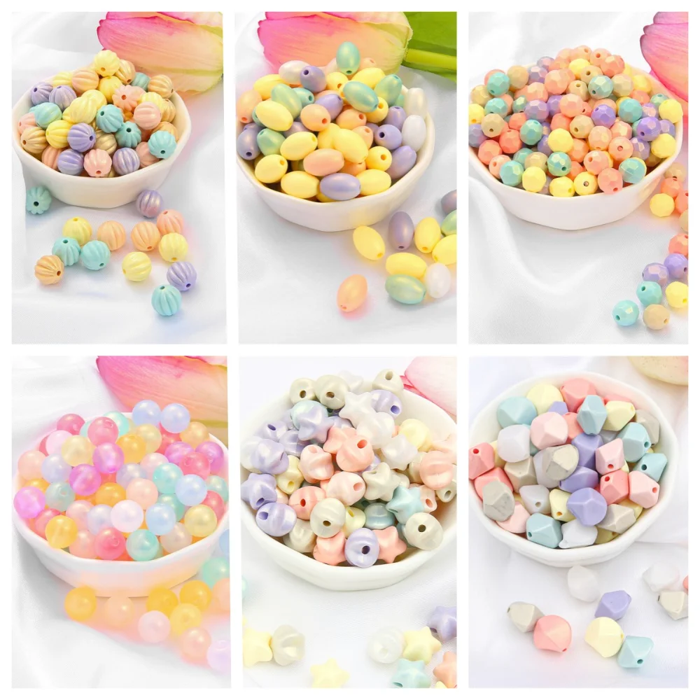 

Candy Color Plastic Seed Loose Beads Flat Round Spacer Beads for Jewelry Making Diy Handmade Bracelet Necklace Jewelry Wholesale