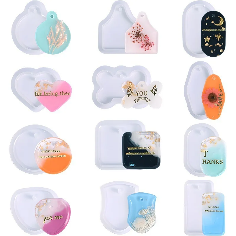 Прозрачная силиконовая форма сделай сам для ожерелья брелка подвеска Овальная