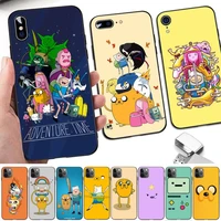 lvtlv adventure time phone case for iphone 11 12 13 mini pro xs max 8 7 6 6s plus x 5s se 2020 xr cover