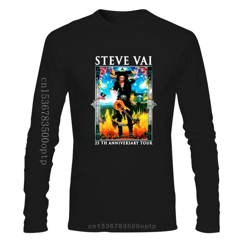 Мужская одежда гитарист Стив Вай 25-й юбилейный Тур 2016 футболка размер от S до XXL |