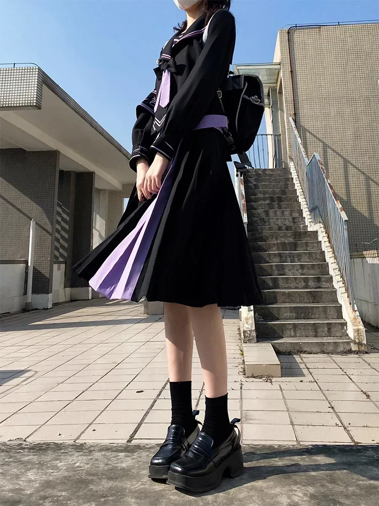 Nicemix JK униформа натуральный оригинальный темный костюм 2023 новый матросский Bad Girl