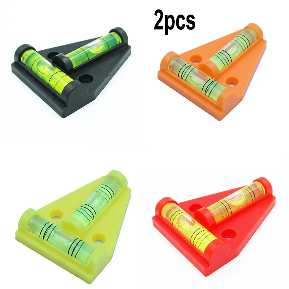 

Two Way T-Shape Mini Leveller Bubble Spirit Level Horizontal Bubble Triangle Level For Furniture Measuring Kit Bubble Level 2Pcs