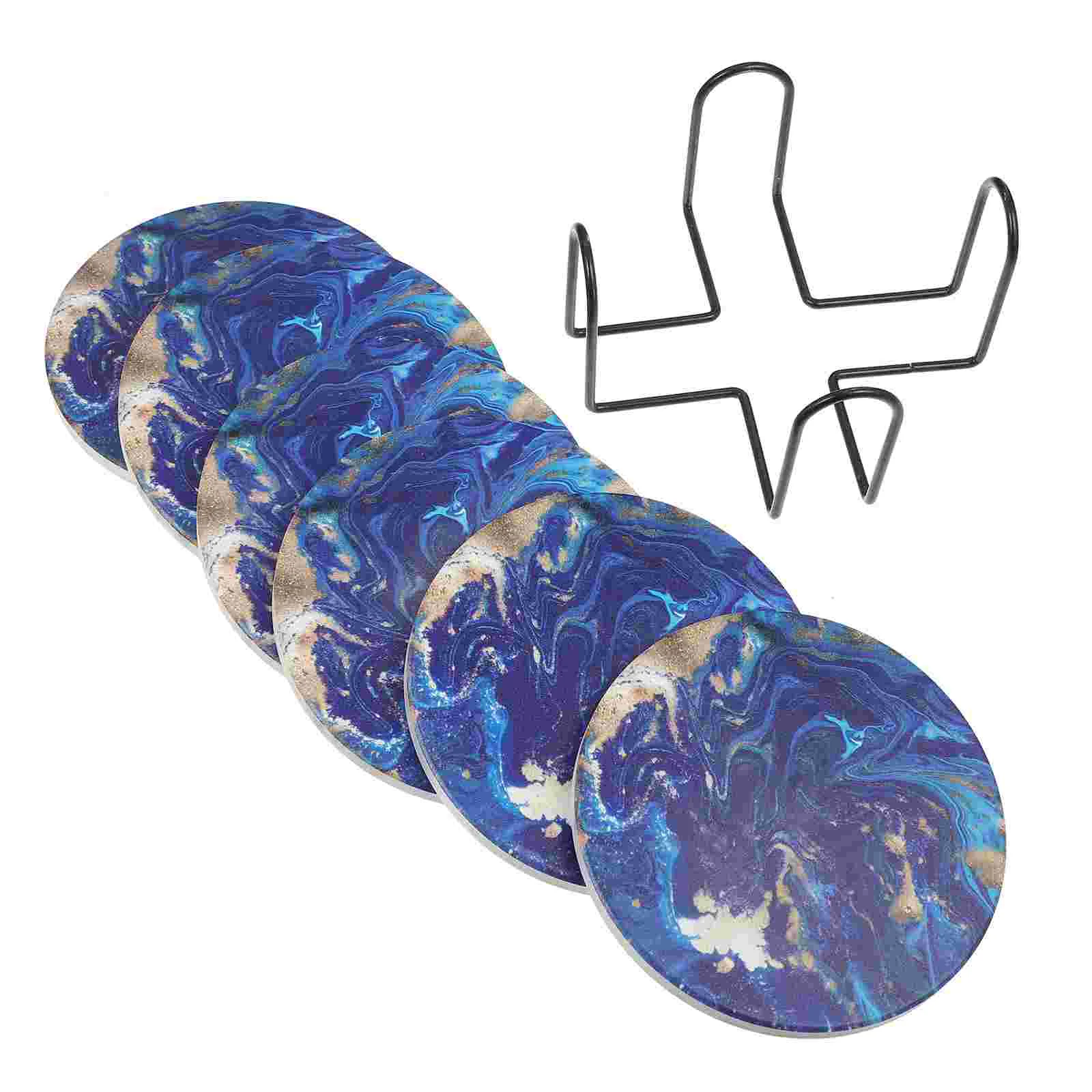 

Coasters Drinks Absorbent Holder Marble Ceramic Coaster Drink Faux Sets Super Style Cup Coffee Personalised Wood Mat Placemat