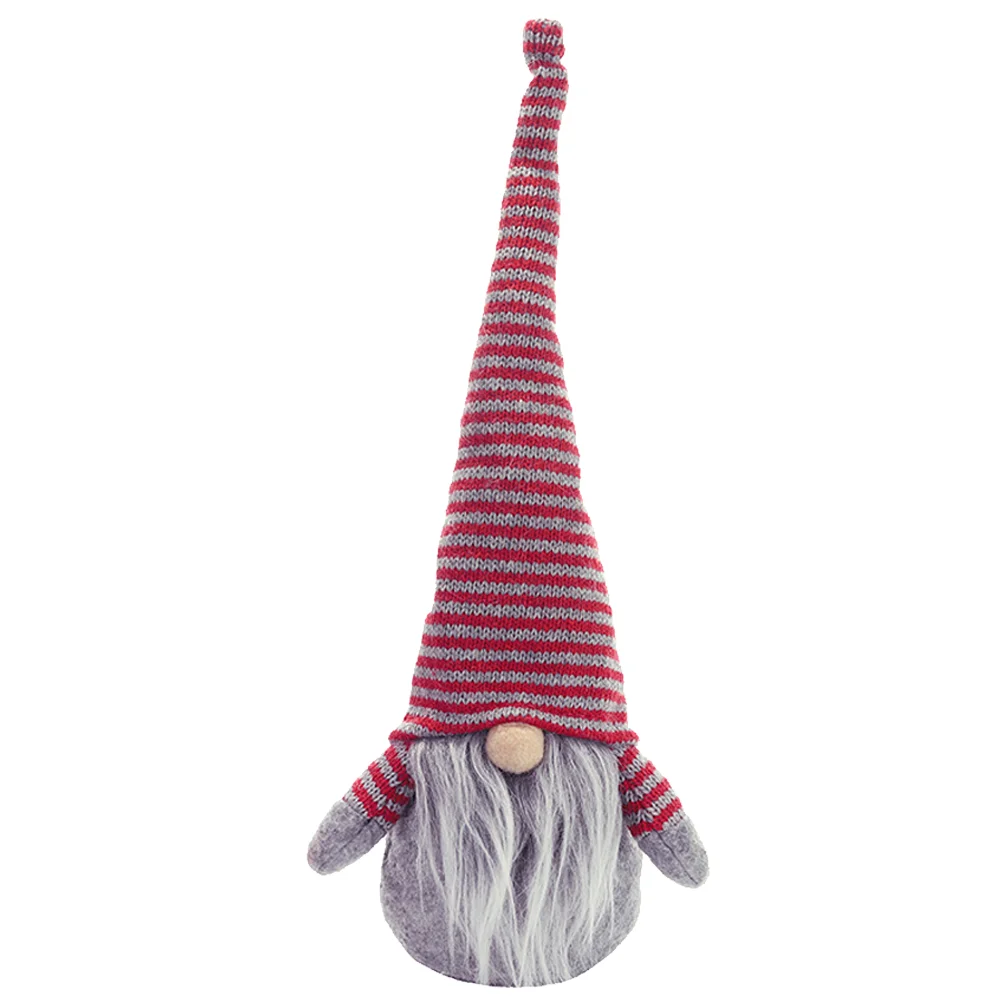 

1pc Stripe Faceless Nordic Style Fashion Decoration Party Ornament Standing for Xmas Party