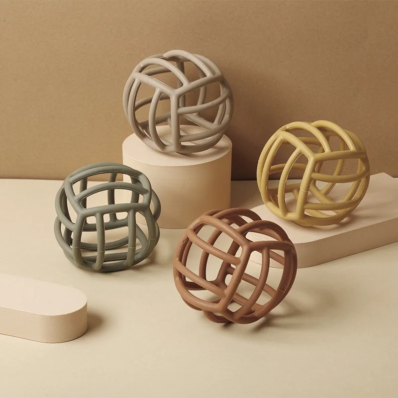 TYRY.HU Силиконовая Детская Игрушка-прорезыватель — Круглая Жевательная Игрушка