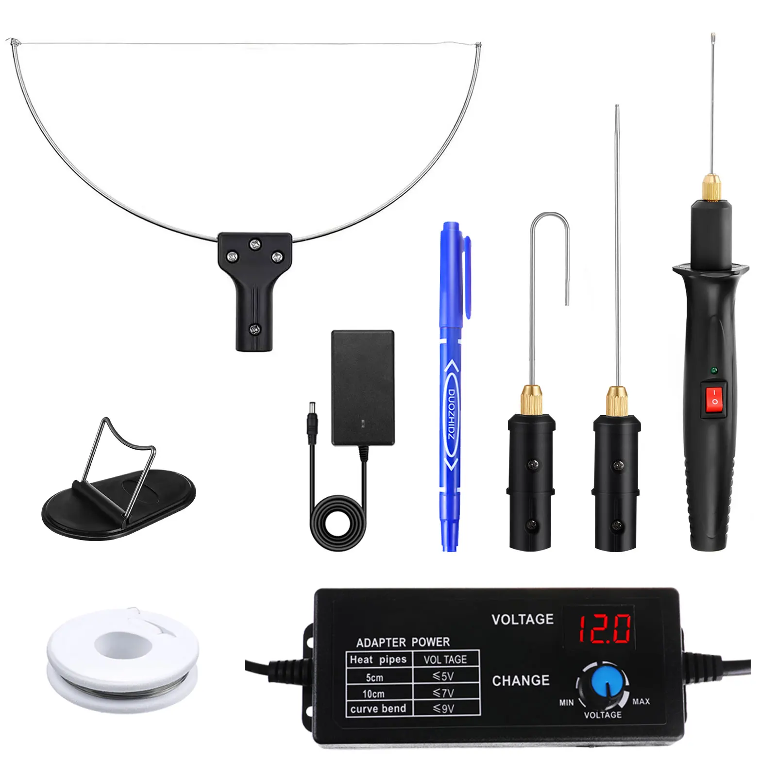 

4 in 1 Foam Cutter Set With Digital Voltage Controller Electric Cutting Machine Pen Kit 18W Foam Cutting Knife Tool Hot Heating