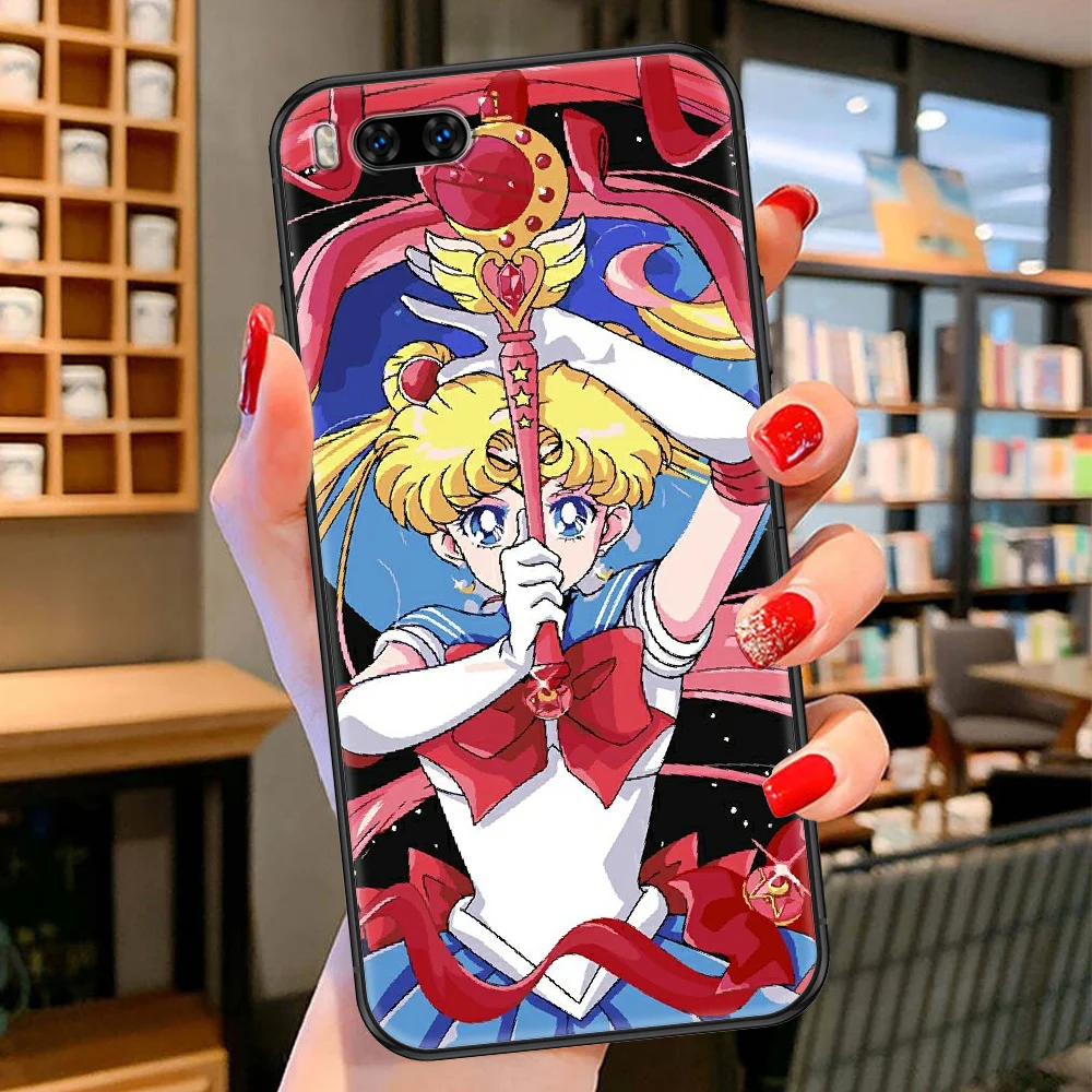 Чехол для телефона с аниме Сейлор Мун Xiaomi Mi Max Note 3 A2 A3 8 9 9T 10 Lite Pro Ультрачерный
