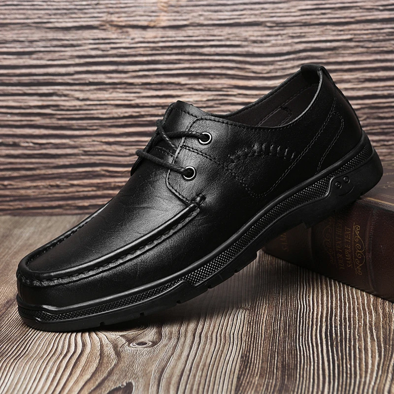 

men shoes lace up spring autumn luxury designer men's leisure business genuine leather shoes men cow leather oxfords shoes men