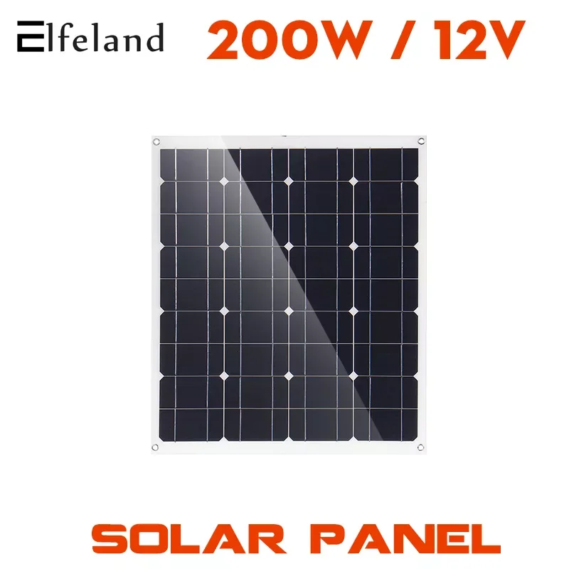 

200W/400W Flexible Solar Panel Kit 100A/50A/10A Solar Controller Module for Car RV Boat Home Roof Camping 12V 24V Solar Battery