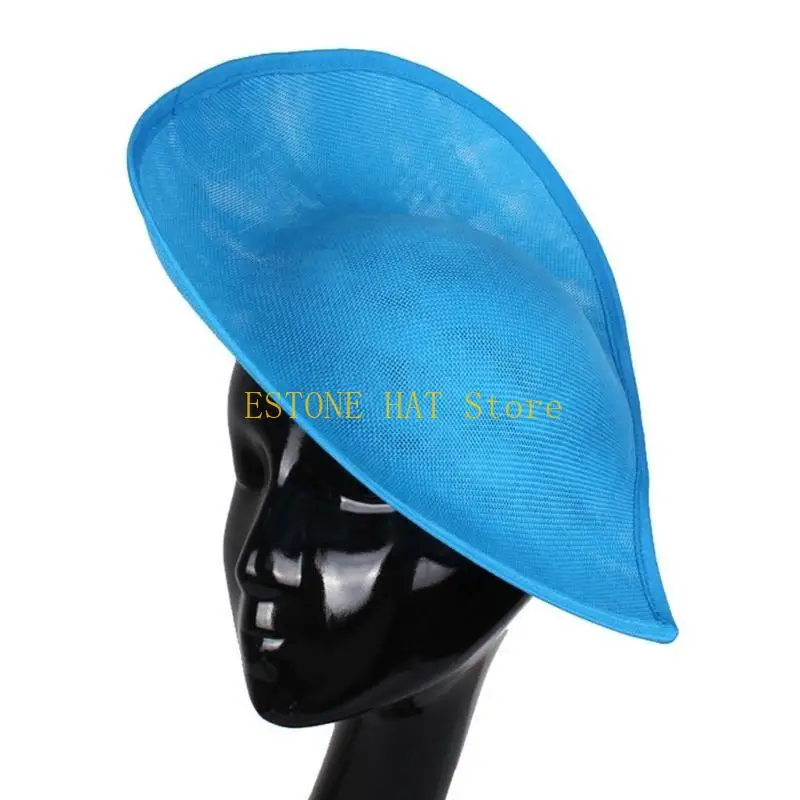 Фото 49MF Основание шляпы Sinamay Основание Fascinator Основание блюдца Основание Millinery Основание каплевидной формы Блюдце №5