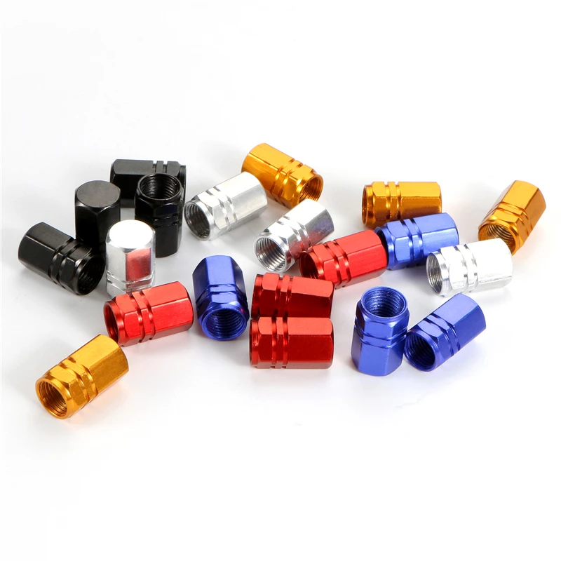 

4pcs/set Car Wheel Caps Air Dust Waterproof Cover Universal Tires Valves Caps Tyre Rim Stem Valve Caps Car Decor Accessories