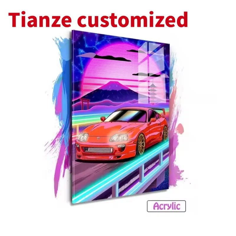 (Под заказ) Winbo красочные постеры известных городов по всему миру акриловые