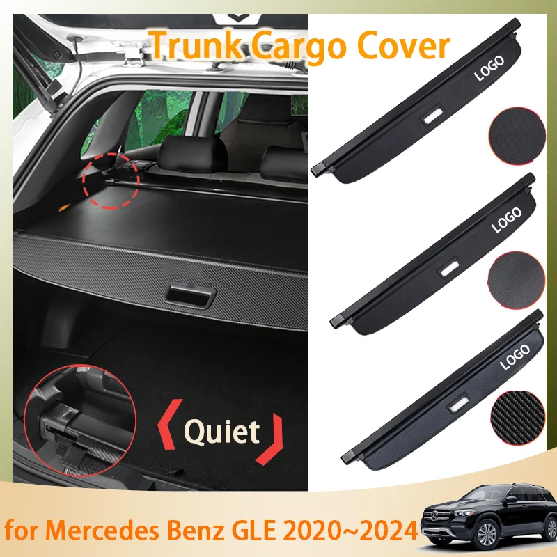Карбоновая занавеска для Mercedes Benz GLE 350 450 Class W167 V167 2019 2020 2021 2022 2023 коврик багажника