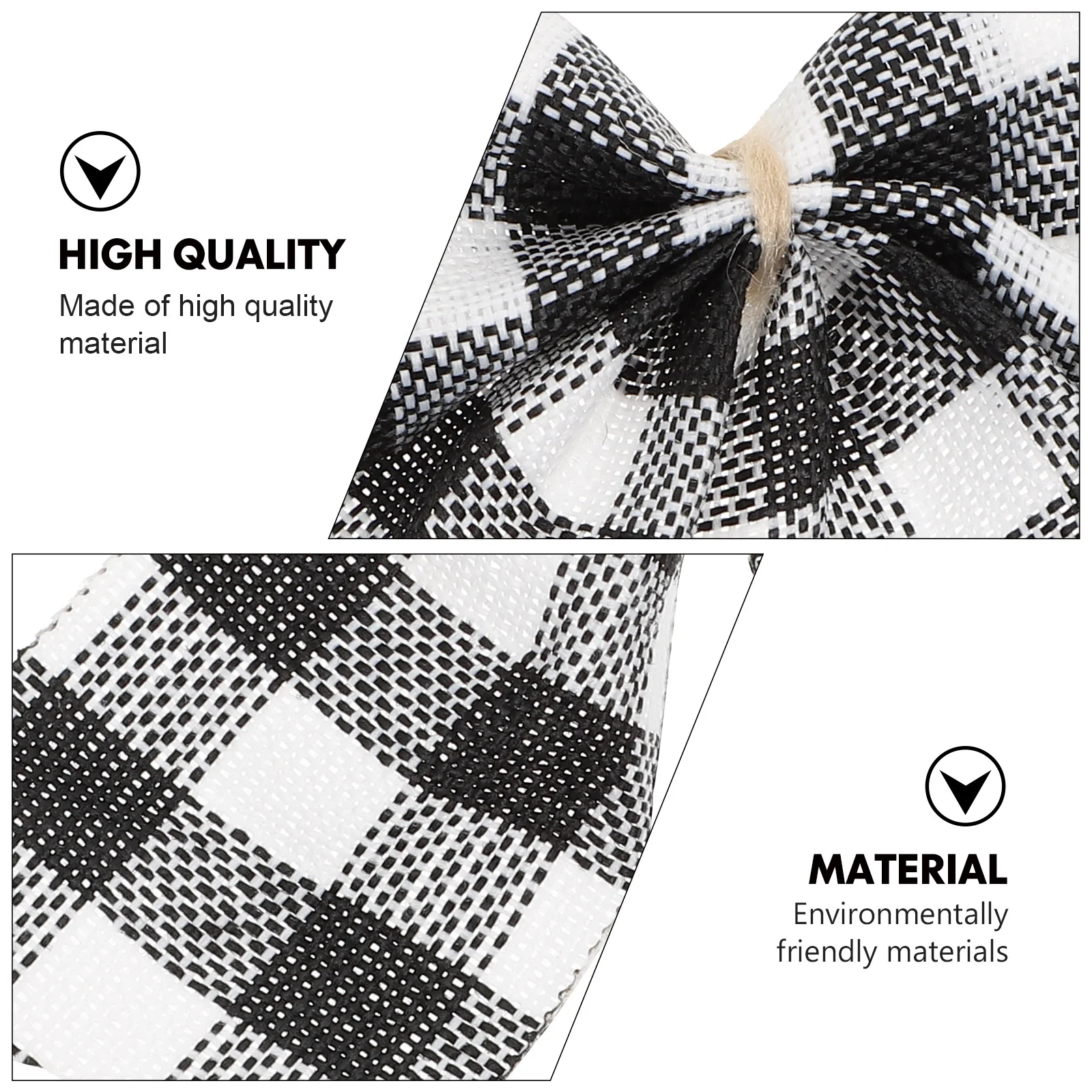 

Christmas Bowknot Tree Bows Bow Ornament Ornaments Wreath Hanginggift Decor Diy Baskets Ribbon Decorations Festival Black Plaid