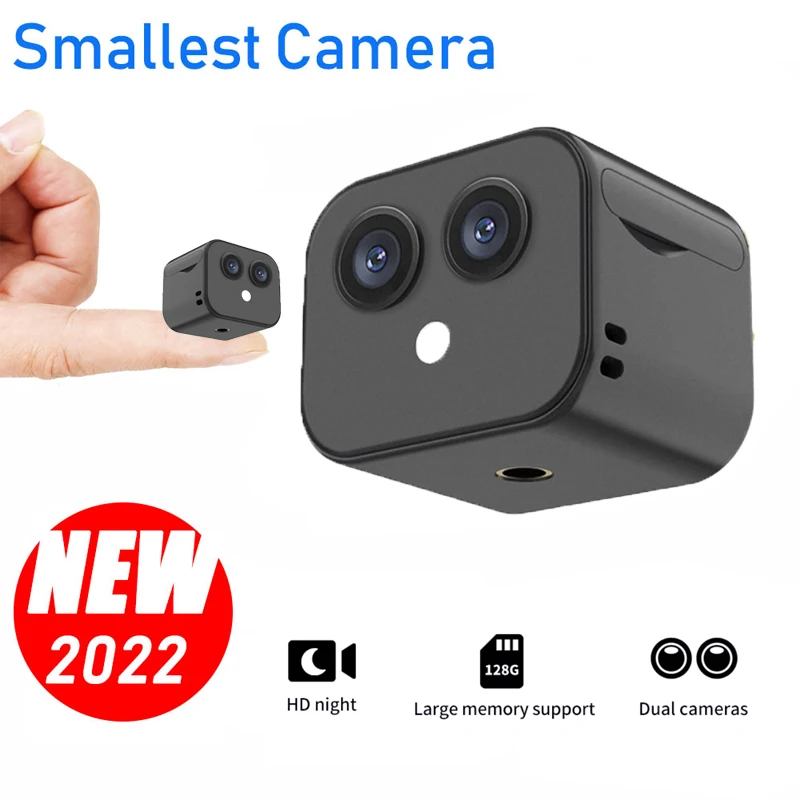 2022 NEW D3 Mini Wifi Camera 4K HD Live Video Home Security Surveillance Cam With Motion Detection Wireless Remote Baby Monitor