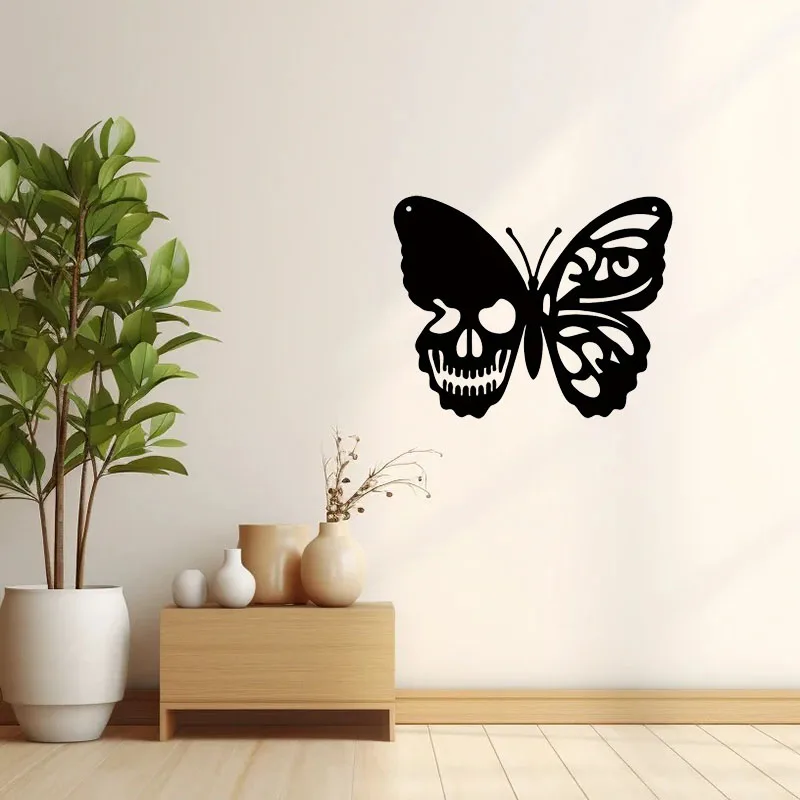 Металлическая Бабочка Череп Украшение На Стену Железная Художественная