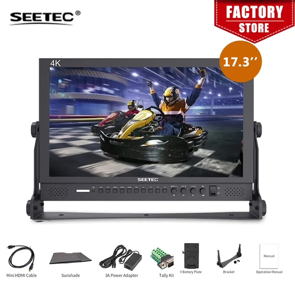 ЖК-монитор Seetec P173-9HSD 17 3-дюймовый IPS-алюминиевый 1920x1080 4K