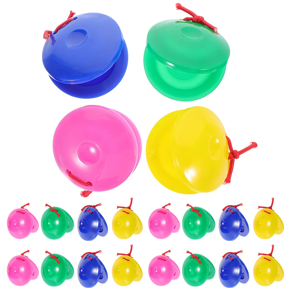 20 Pcs Music Percussion Soundboard Child Kids Toys Instrument Pp Instruments for Castanet Clapper