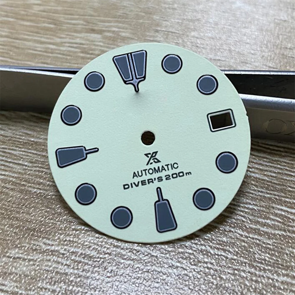 

Светящийся циферблат 28,5 мм, циферблат для часов SKX007, механизм C3, запасная часть для NH36A/NH35A, аксессуары для часов