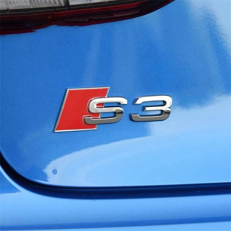 

Автомобильные 3D хромированные наклейки с эмблемой, наклейки для Audi S3, S4, S5, S6, S8, RS3, RS4, RS5, RS6, RS8, SQ3, SQ5, SQ7, A3, A4L, A5, A6L, A7, A8L
