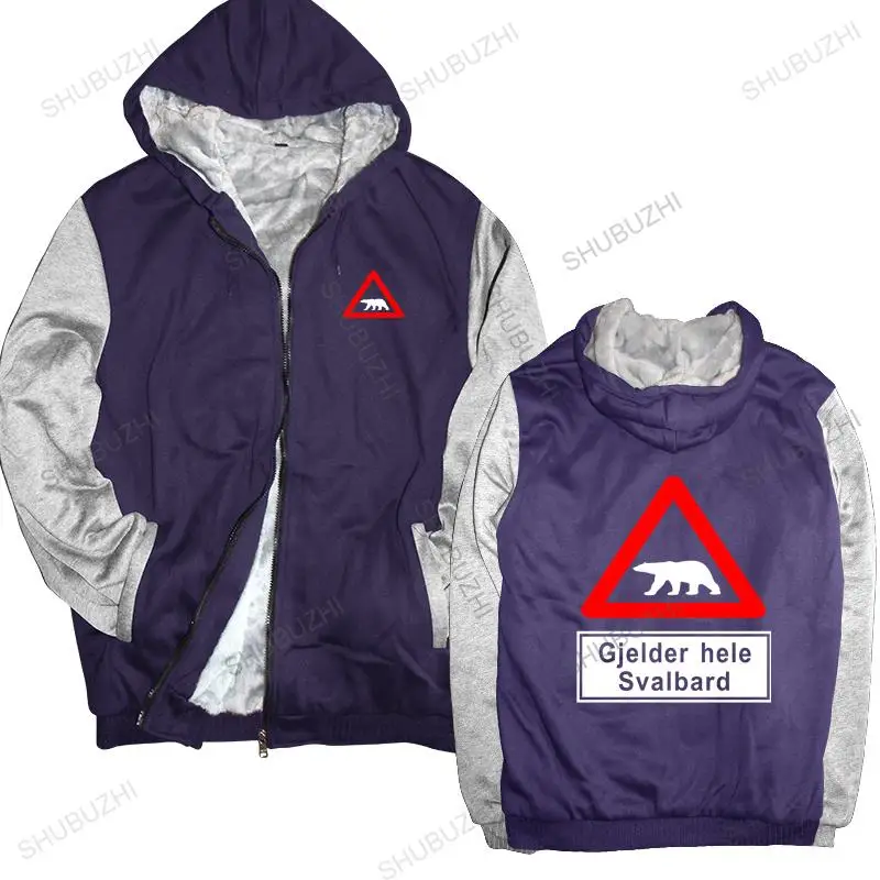 

new arrived men hoodies winter Svalbard Norwegen Norway Longyearbyen brand hoodie warm jacket men sweatshirt zipper