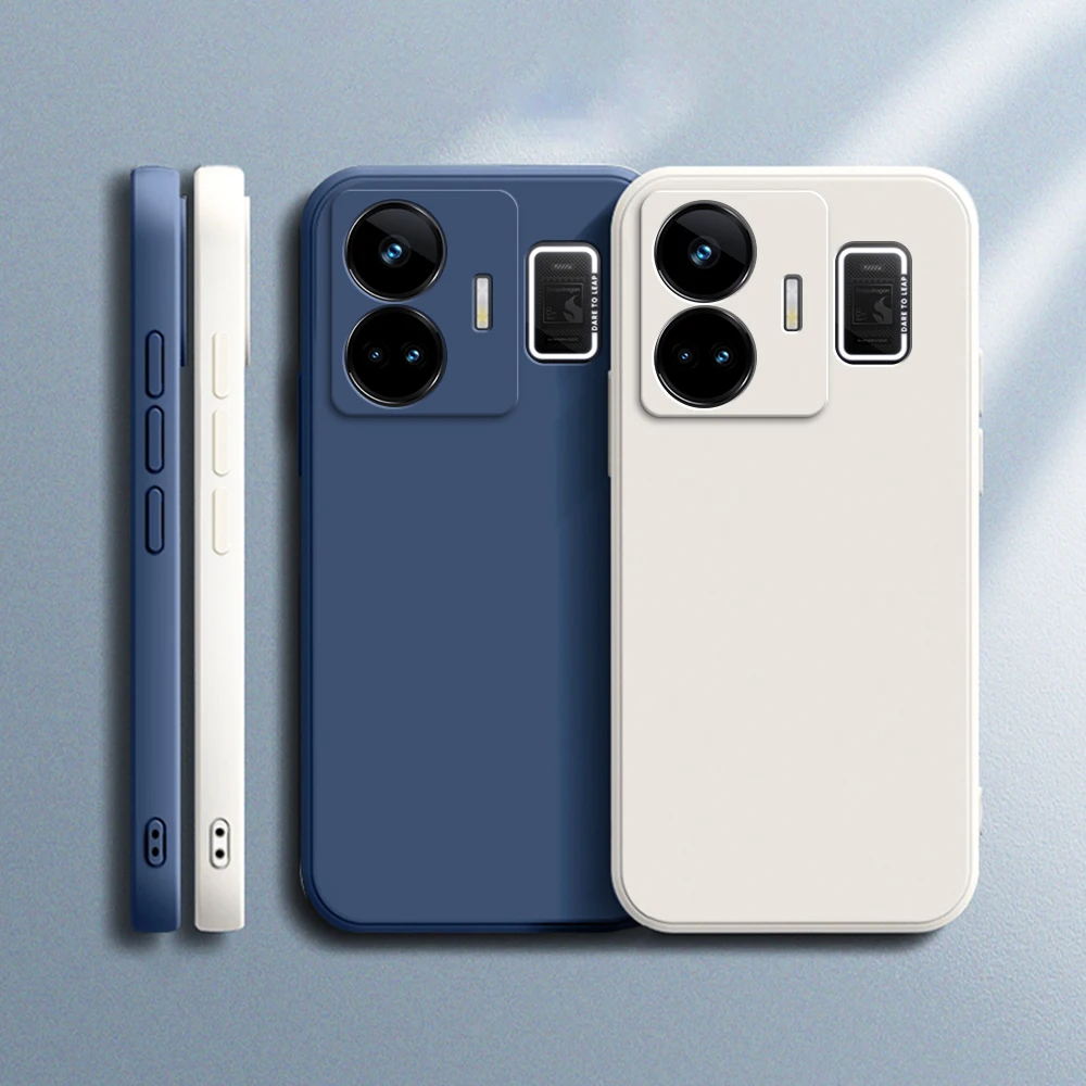 

Basic Original Phone Case for OPPO Realme GT Neo5 Neo 5 240W 5G Funda Luxury Camera Protection Soft Square Liquid Silicone Cover