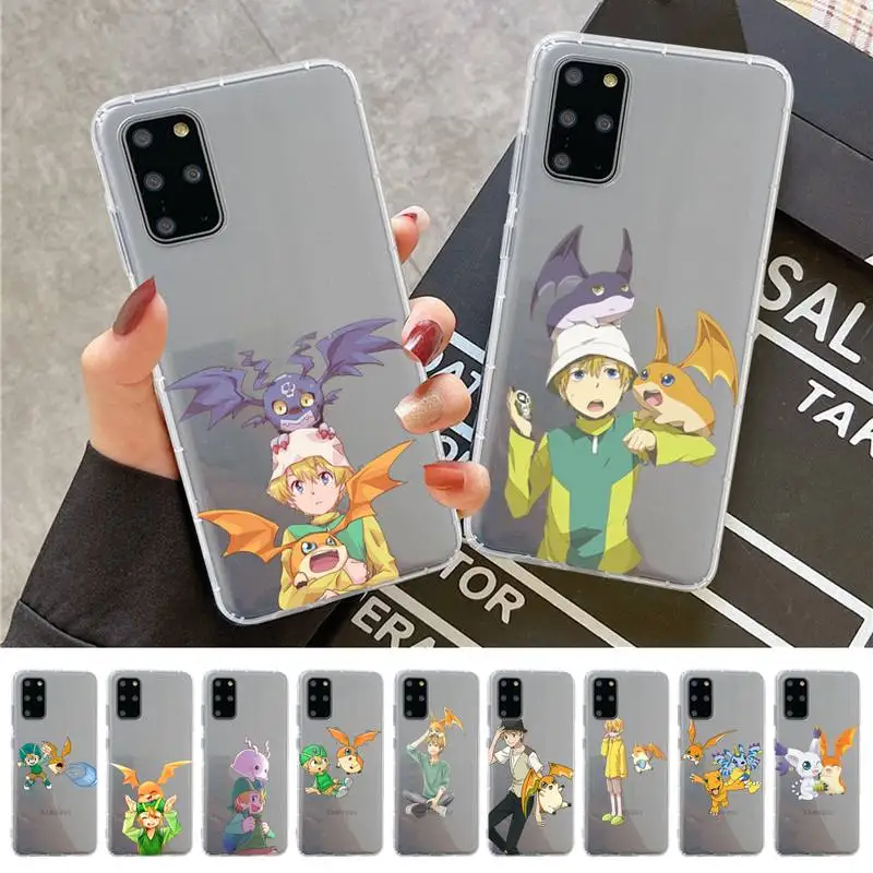 

BANDAI Digimon Patamon Phone Case for Samsung A51 A52 A71 A12 for Redmi 7 9 9A for Huawei Honor8X 10i Clear Case