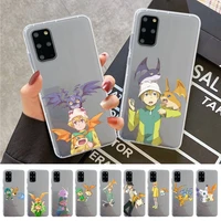 bandai digimon patamon phone case for samsung a51 a52 a71 a12 for redmi 7 9 9a for huawei honor8x 10i clear case