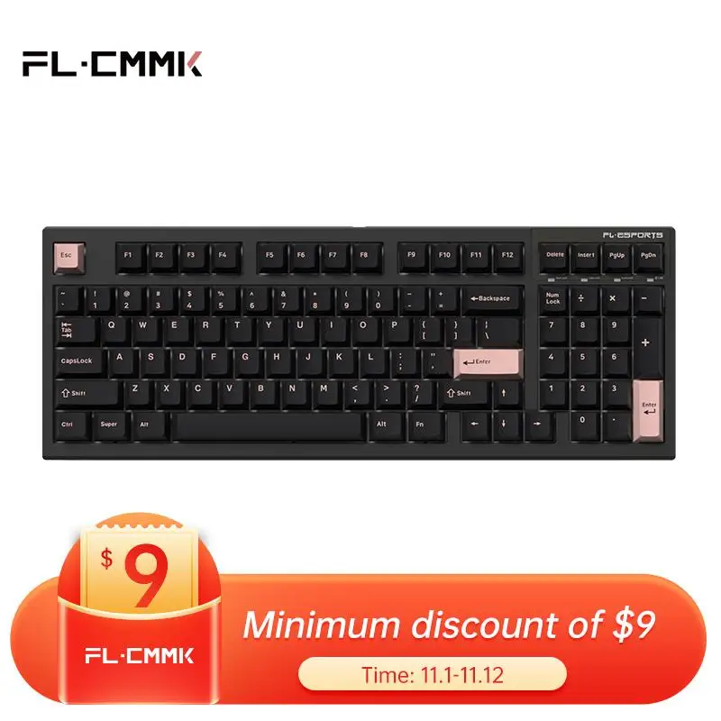 

Клавиатура Механическая FL.ESPORTS FL980 V2, беспроводная, 2,4 ГГц, Bluetooth