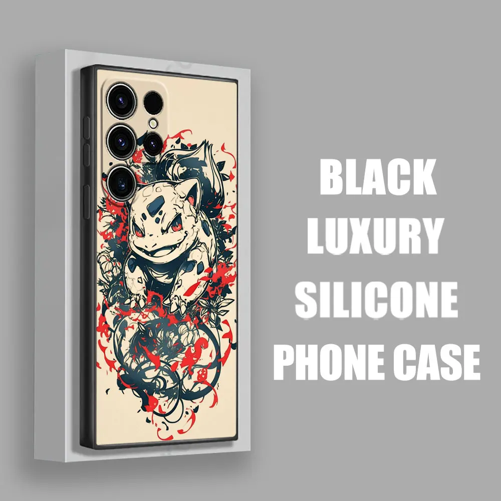 Чехол Bulbasaur Pokemon Umbreon Art S25Ultra для Samsung Galaxy S25 S24 S23 S20 S21 FE S22 Ultra S10 Plus мягкий чехол