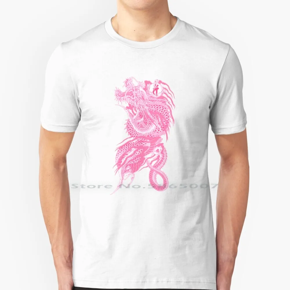 Футболка розовая с татуировкой 100% хлопок кивами Kazuma Kiryu yak2dgame видеоигра большой