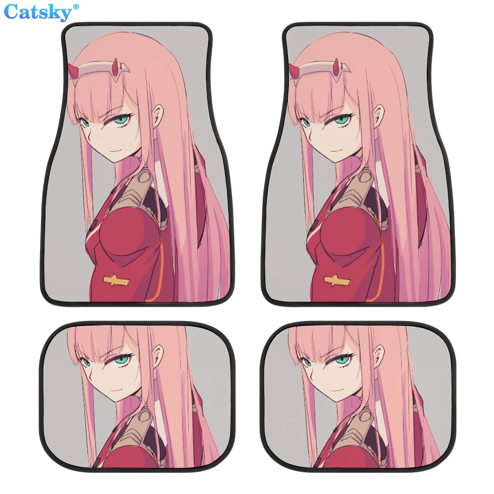 

Двойные автомобильные напольные коврики FRANXX Zero, коврик для автомобиля в стиле хиппи, отличный подарок, аксессуары для автомобиля в стиле ретро, декор интерьера автомобиля