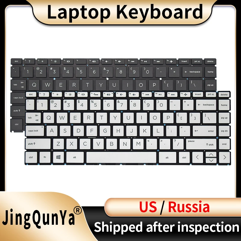 US/RU/Русская клавиатура для ноутбука HP 14S-DK/DF/DP/CF 14-CE/CF/CM/DK/DG TPN-Q207 l130 I135 246 G7 348 G5 Замена