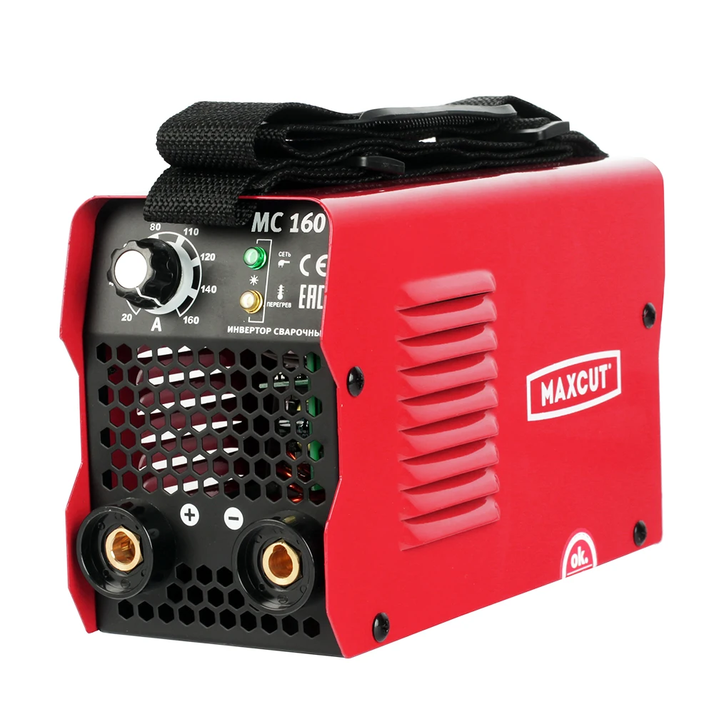 Аппарат сварочный инверторный MAXCUT MC160 (диапазон тока 20-160 А мощность 3900 Вт диаметр